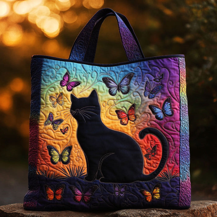 Poemheart Cat Quilted Tote Bag 1