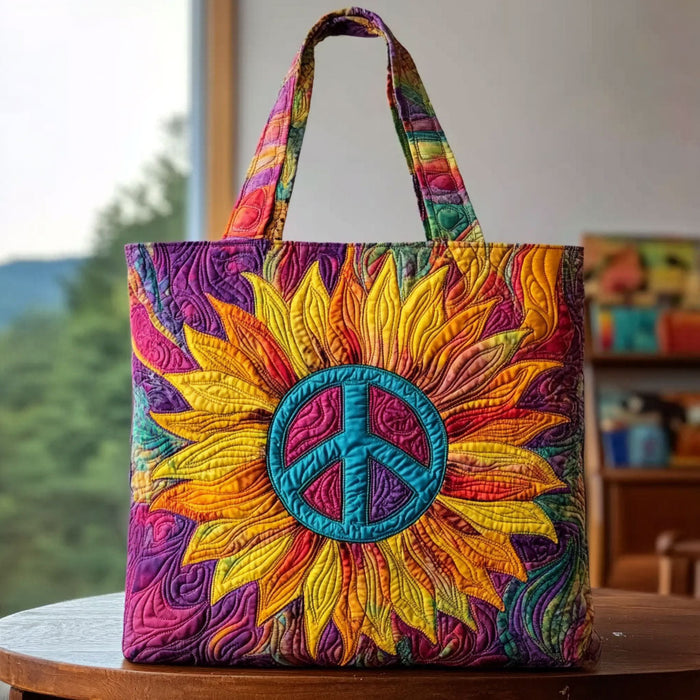 Free Spirit Sunflower Quilted Tote Bag 1