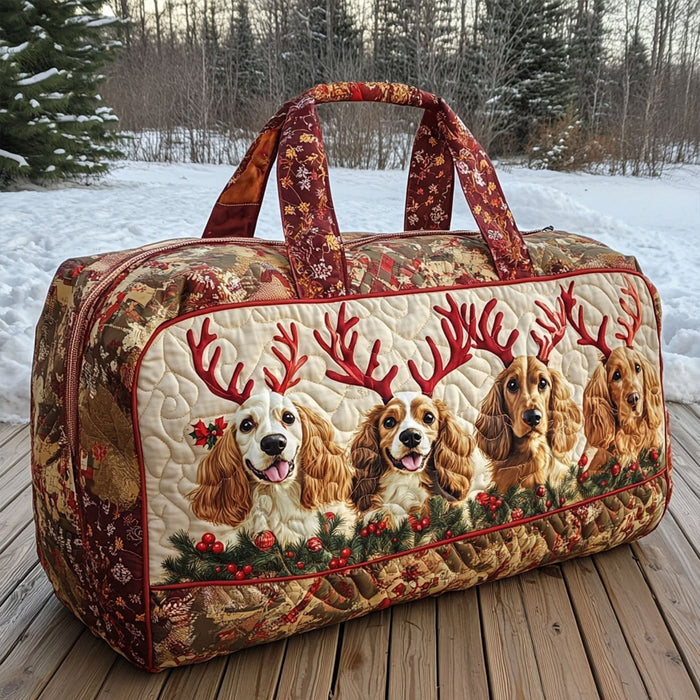 Beloved Spaniel Quilted Duffle Bag 1