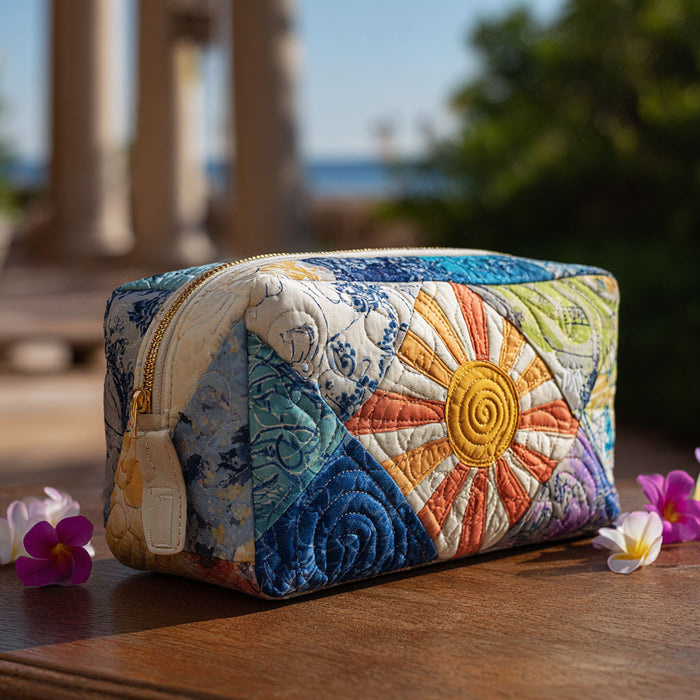 Earth Spirit Quilted Makeup Bag 1