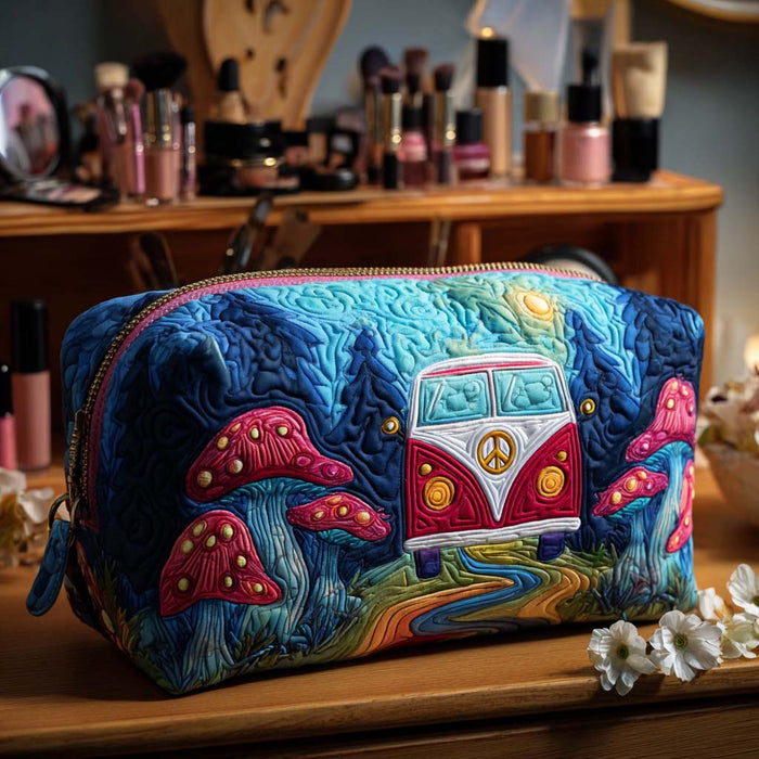 Moonlit Wander Van Quilted Makeup Bag 1