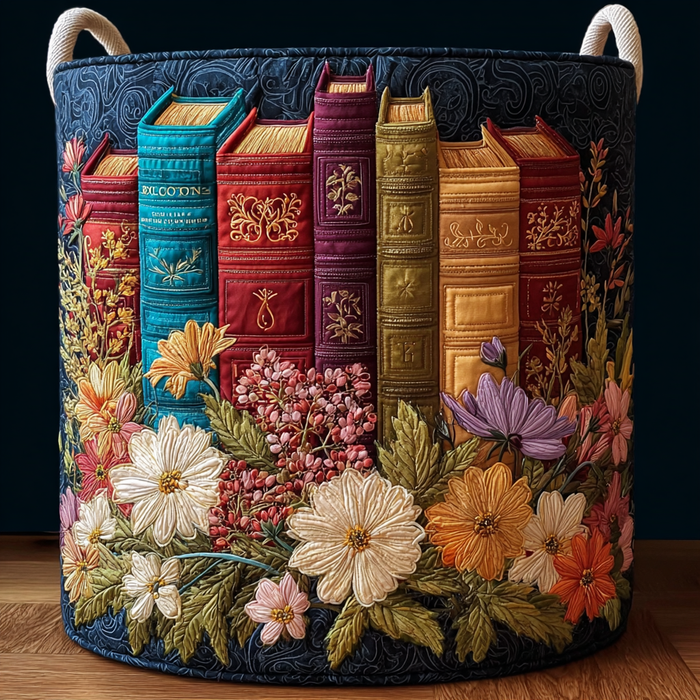 Classic Style Quilted Laundry Basket 1