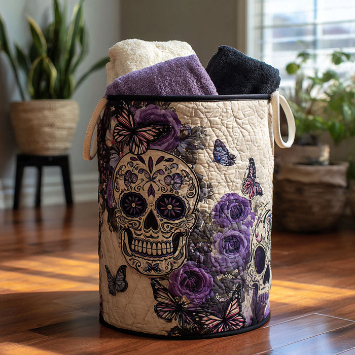 Timeless Spirit Quilted Laundry Basket 1
