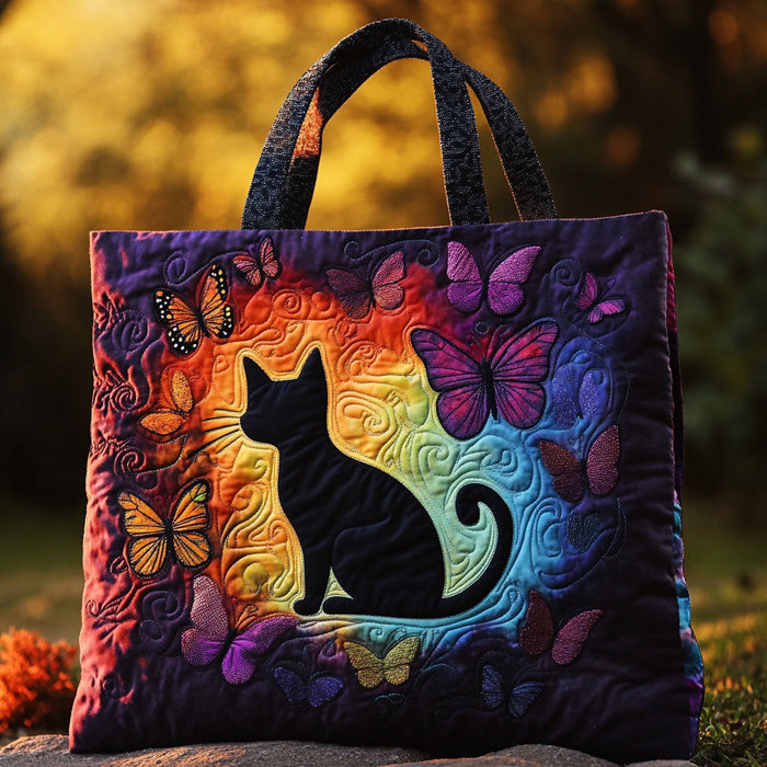 Butterwish Cat Quilted Tote Bag 1