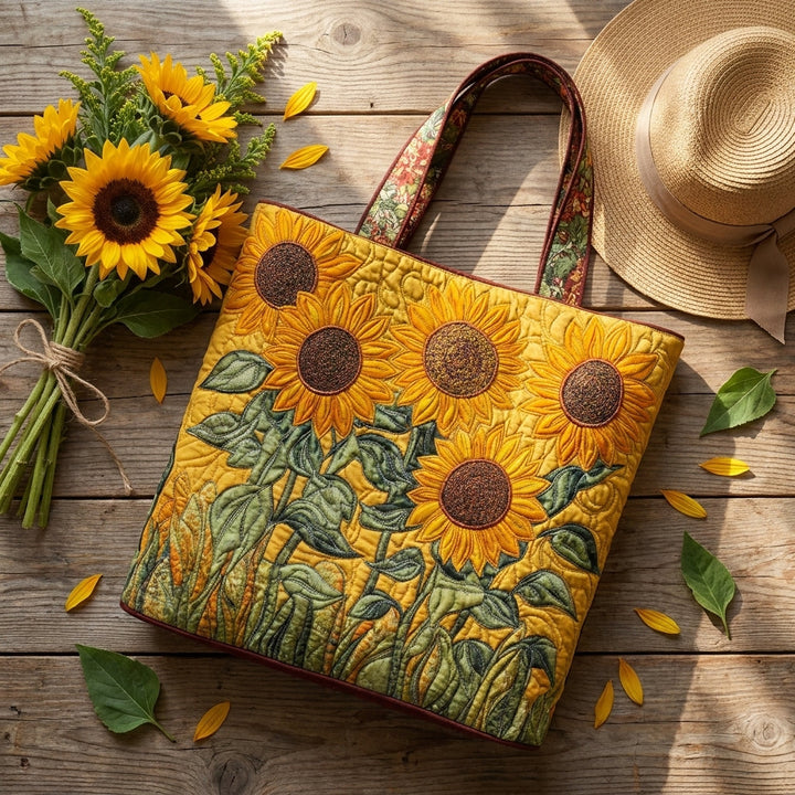 Classic Quilted Bag - Sunflowers 4