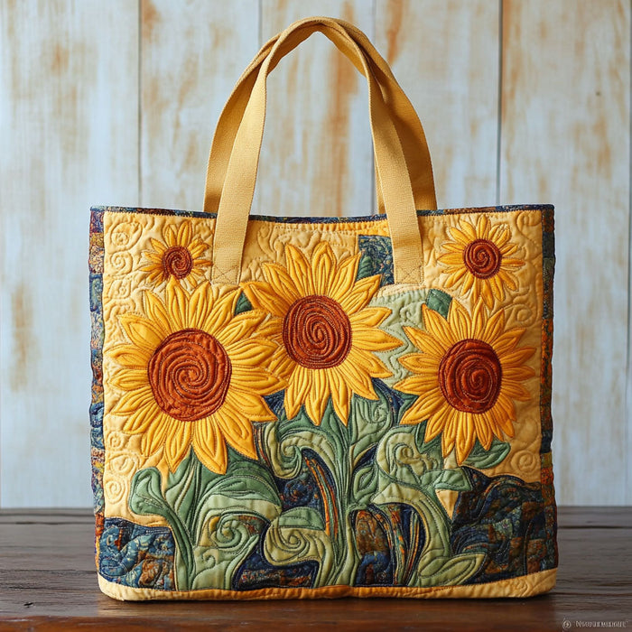 Sunny Field Quilted Tote Bag 1