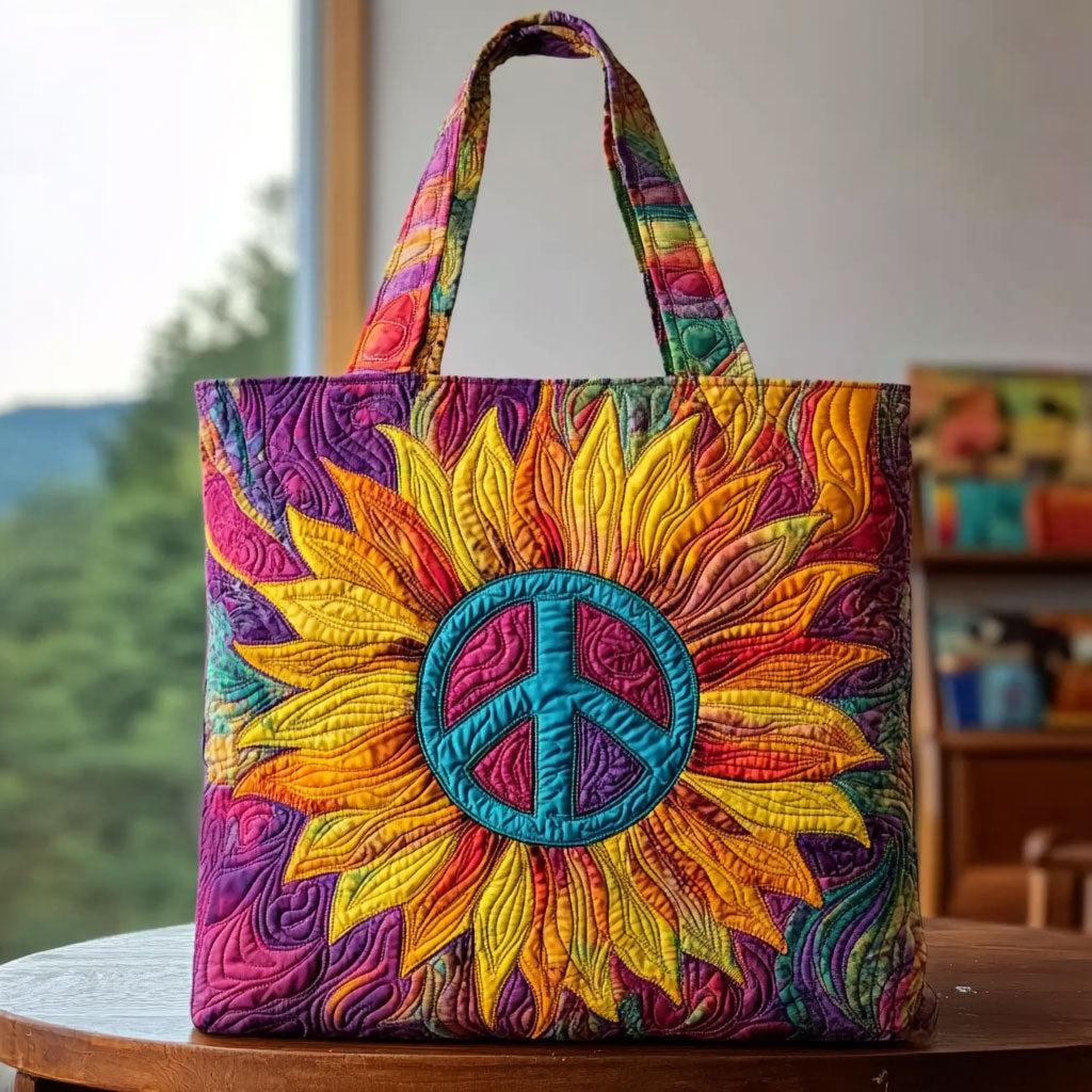Free Spirit Sunflower Quilted Tote Bag 1