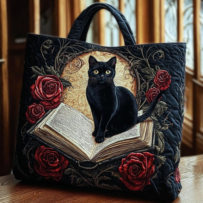 Mysti Cat Quilted Tote Bag 1