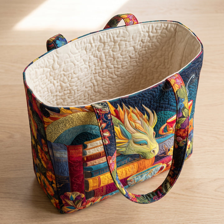 Artisan Bag - Dragon Reader with Books and Mugs 3