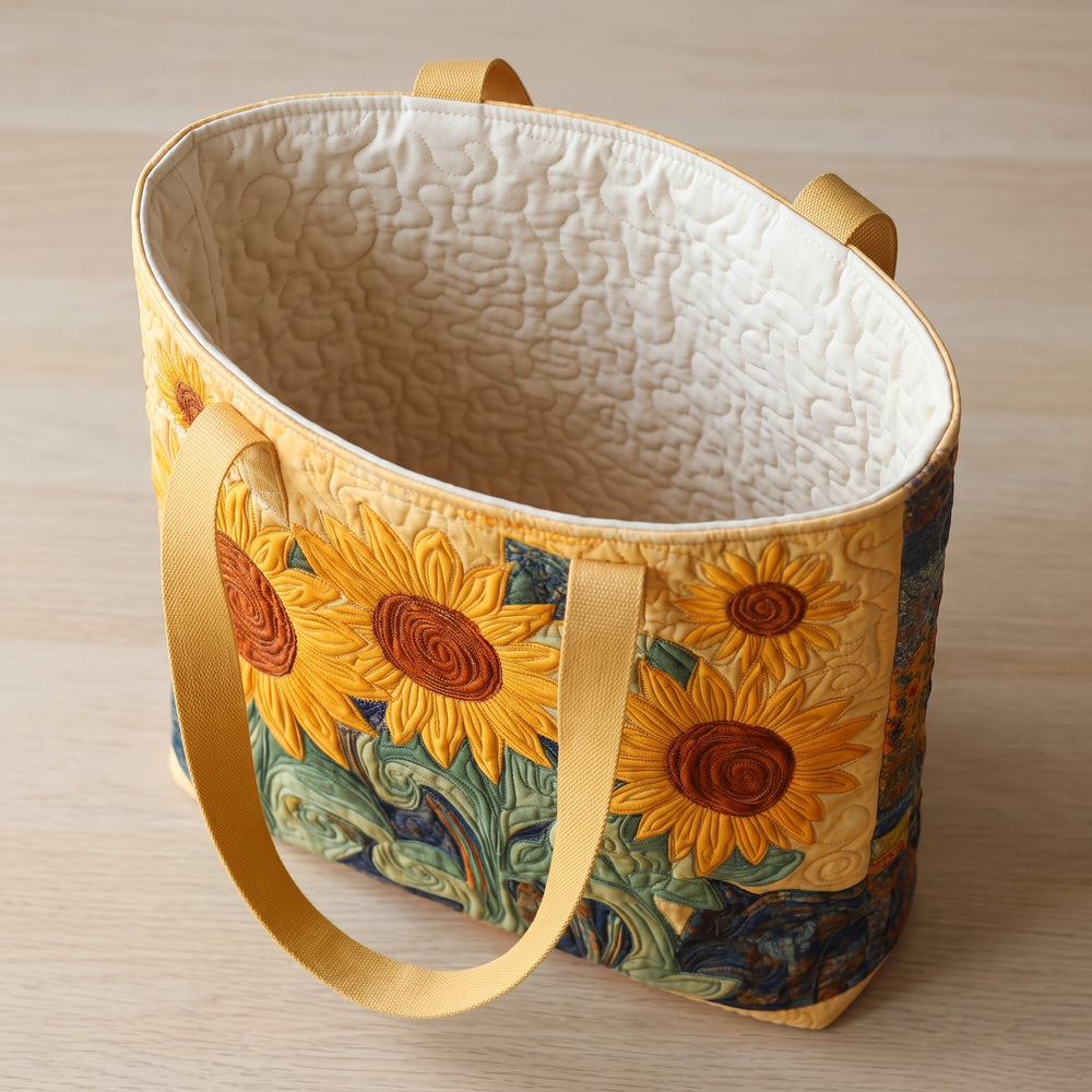 Sunny Field Quilted Tote Bag 2