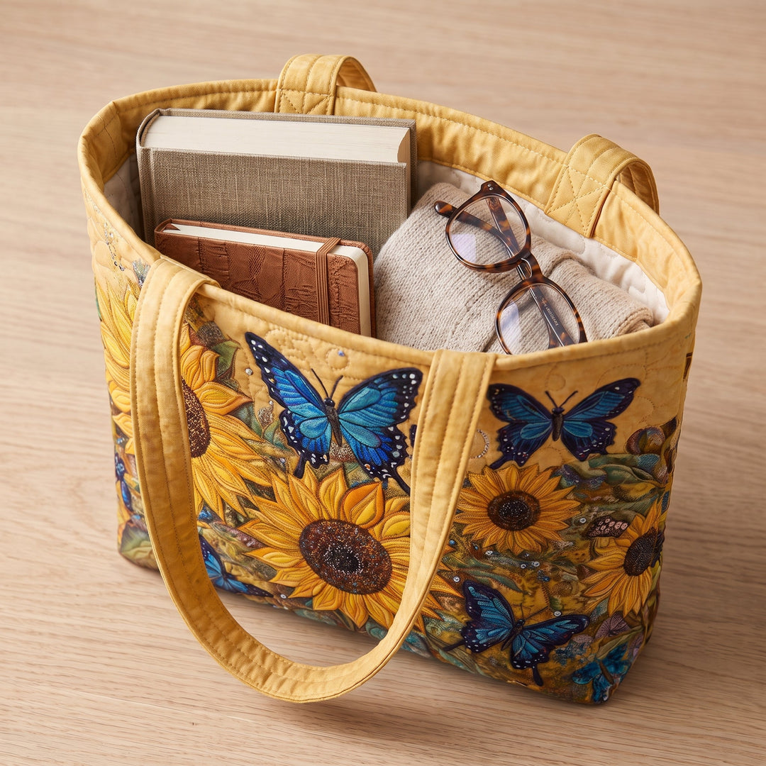 Artisan Bag - Sunflowers and Blue Butterflies 4