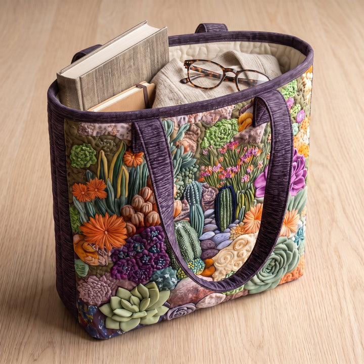 Artisanal Tote Bag - Succulent Garden 4
