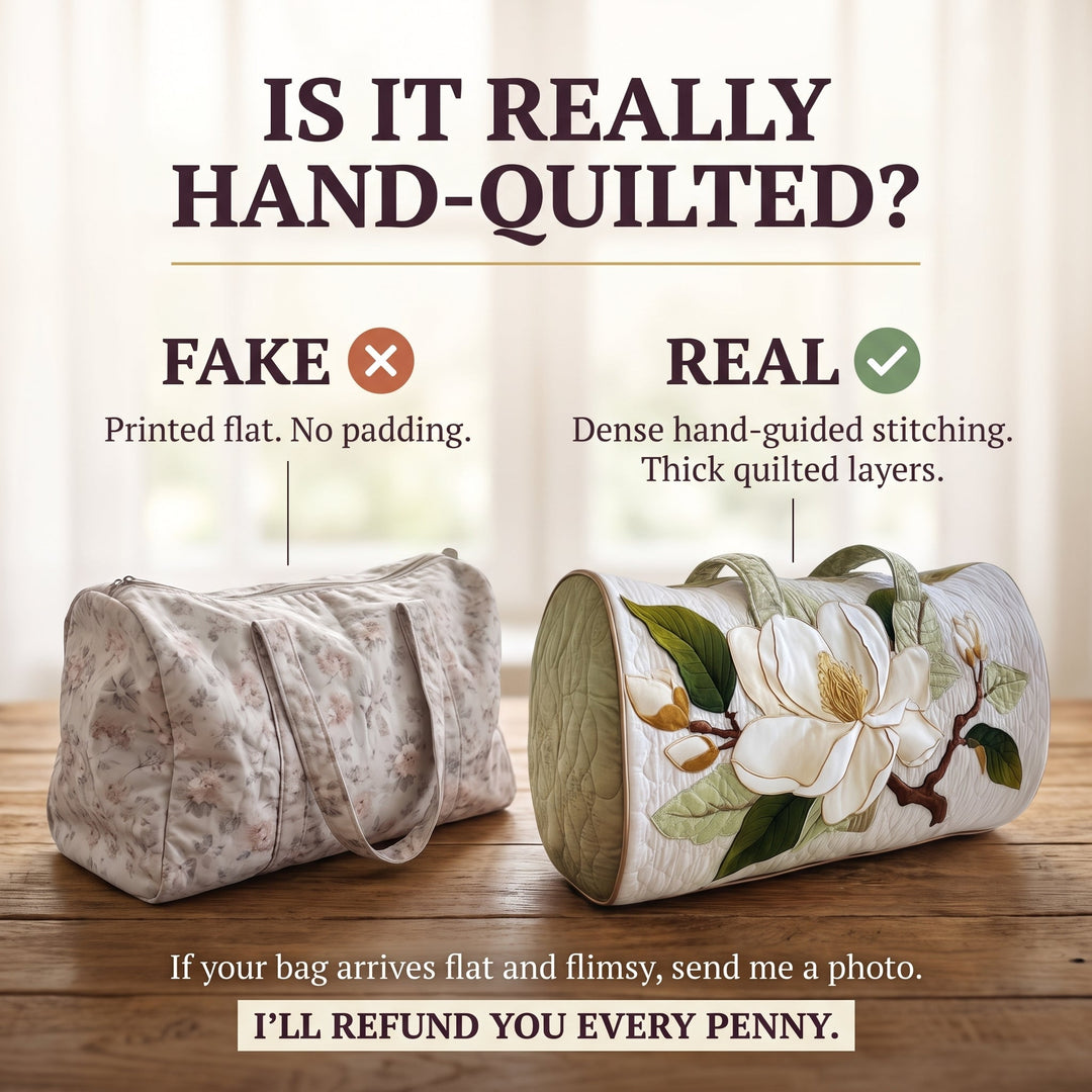 Blooming Grace Quilted Duffle Bag 3