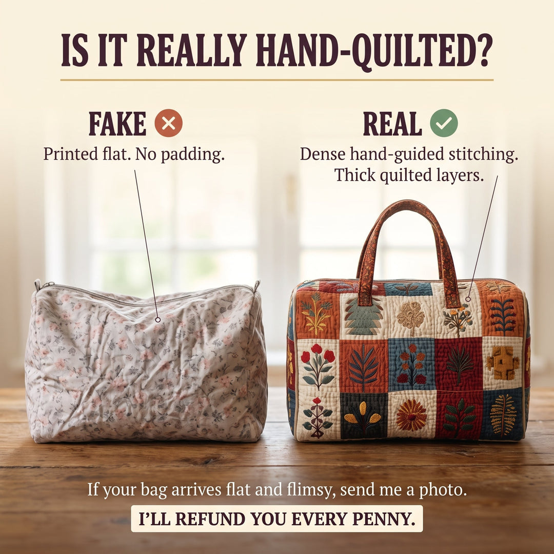 Petal Serenade Quilted Duffle Bag 3