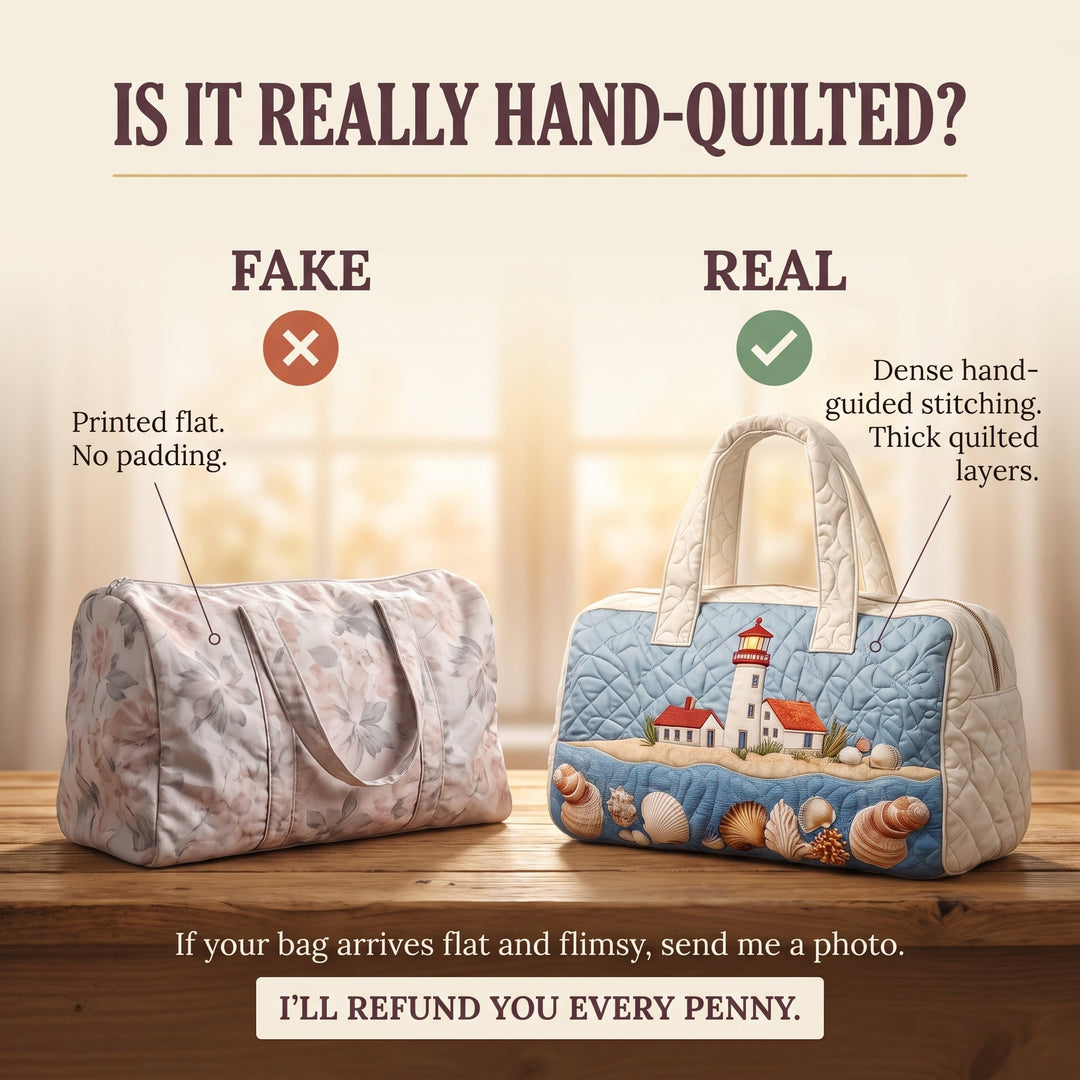 Seaside Glow Quilted Duffle Bag 3