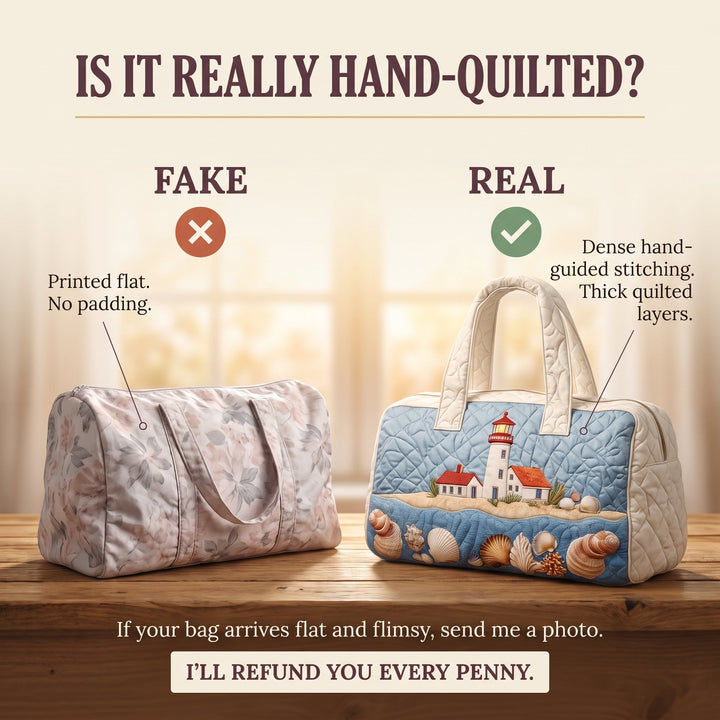 Seaside Glow Quilted Duffle Bag 3
