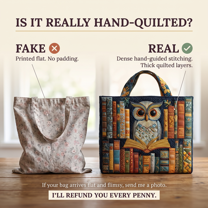 Artisan Tote - Owl and Vintage Books 6