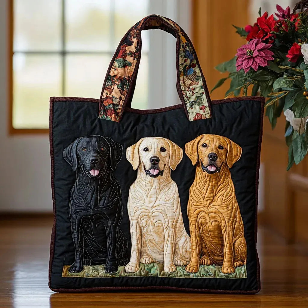 Handmade Bag - Three Labradors 1