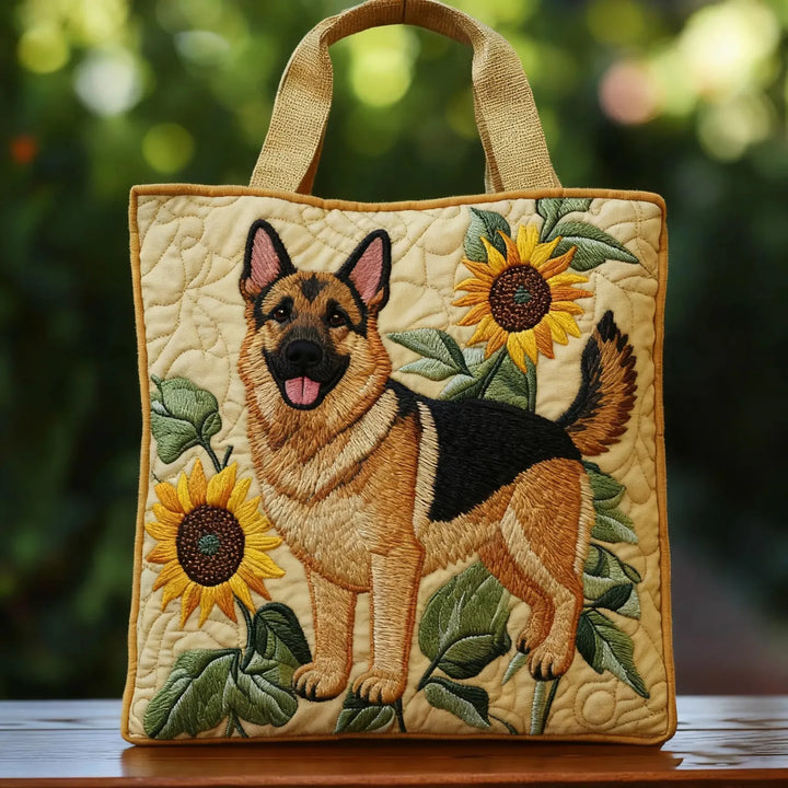Artisanal Bag - German Shepherd Floral 1