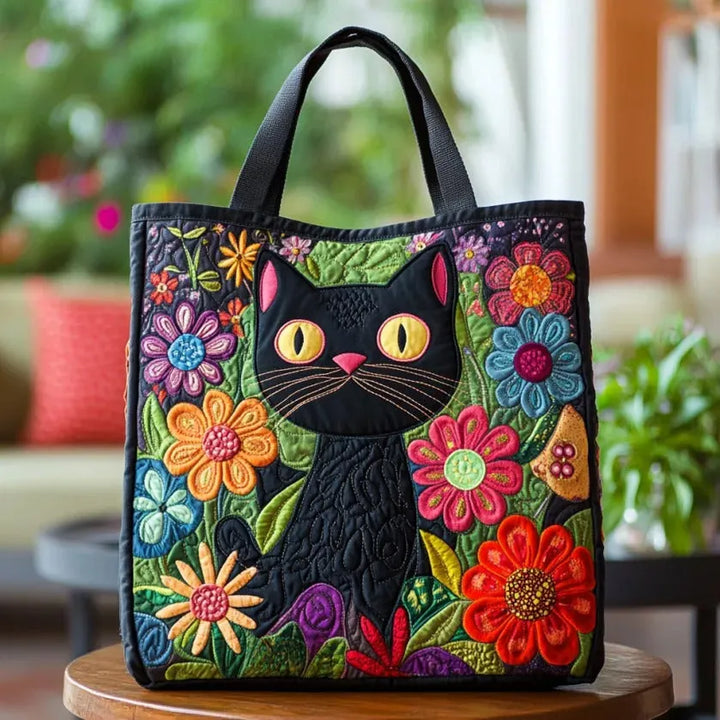 Quilted Bag - Enchanted Black Cat 1