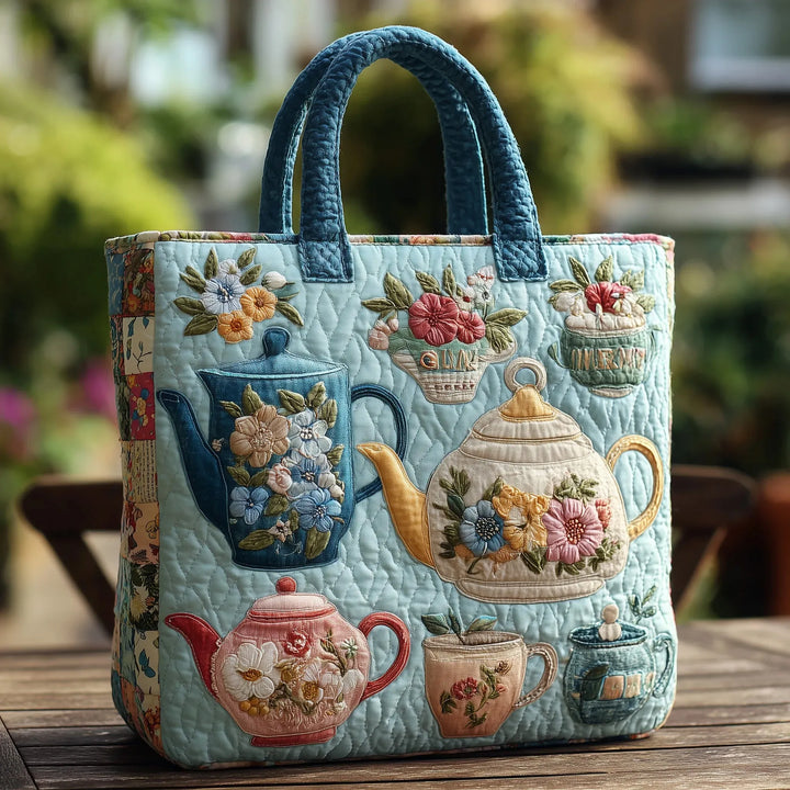 Quilted Bag - Floral Pattern 1