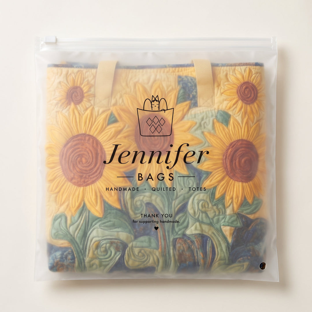 Sunny Field Quilted Tote Bag 8