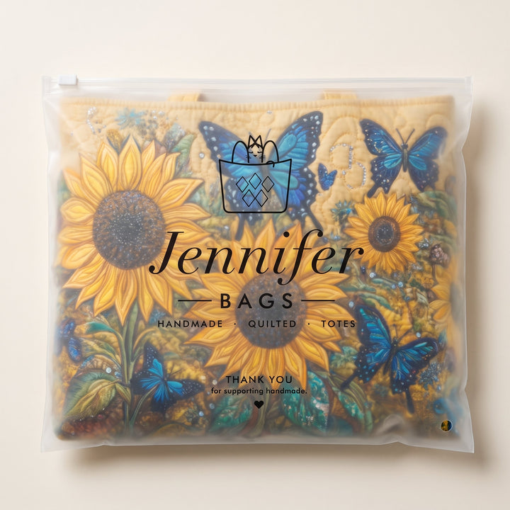 Artisan Bag - Sunflowers and Blue Butterflies 10