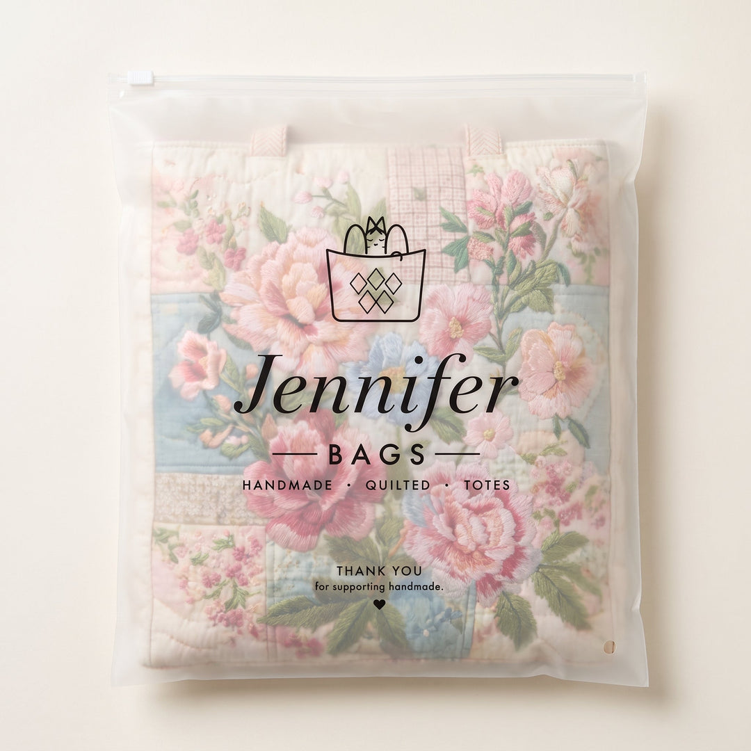 Blooming Flower Quilted Tote Bag 8