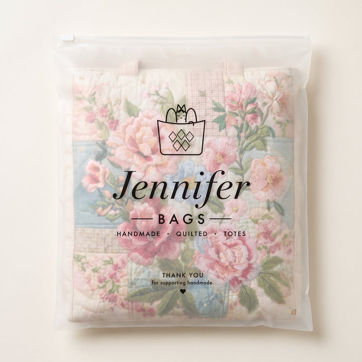 Blooming Flower Quilted Tote Bag 8