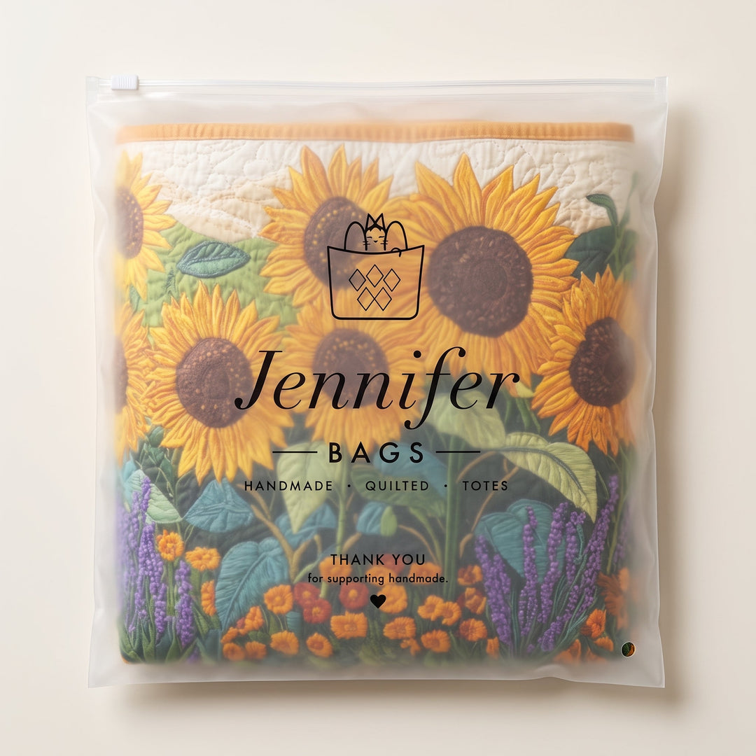 Sunflowers Quilted Laundry Basket 9