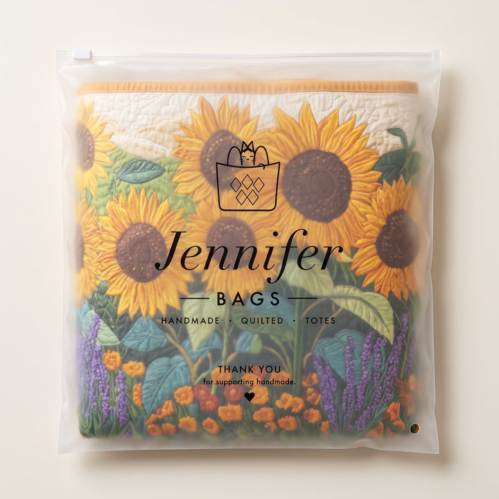 Sunflowers Quilted Laundry Basket 9
