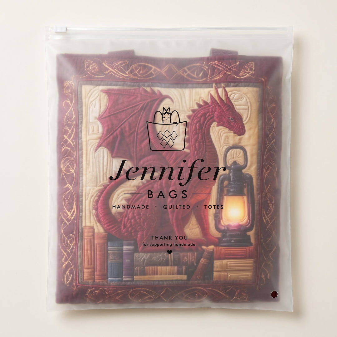Book Guardian Quilted Tote Bag 8