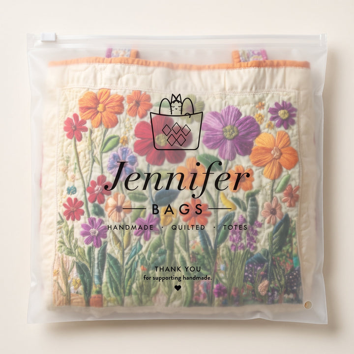 Blooming Garden Quilted Tote Bag 8