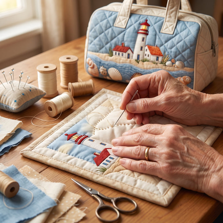 Seaside Glow Quilted Duffle Bag 5