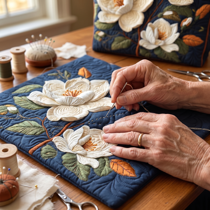 Artisan Quilted Bag - Delicate Magnolia 6
