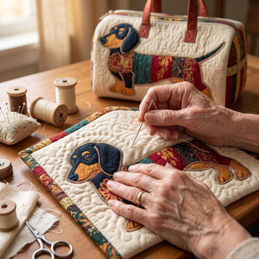 Patch Pup Quilted Duffle Bag 5