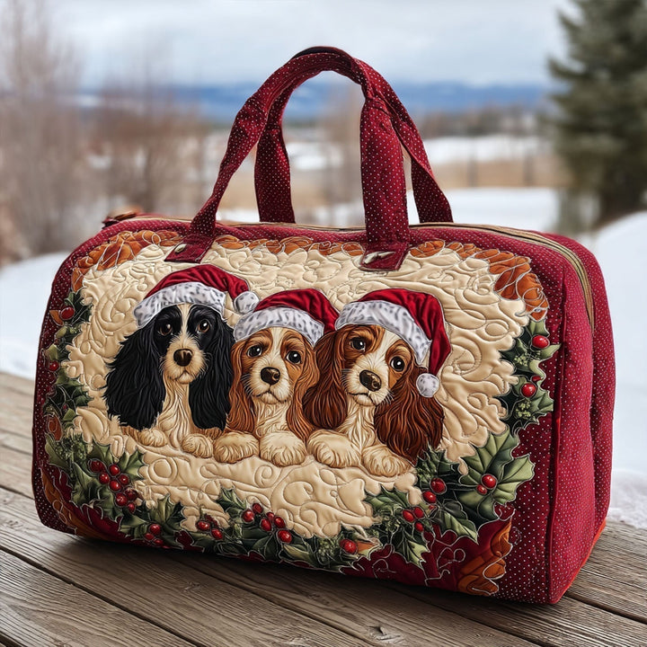 Best Friend Spaniel Quilted Duffle Bag 1