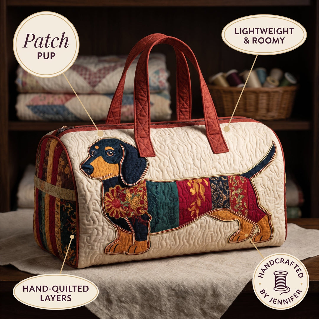 Patch Pup Quilted Duffle Bag 4