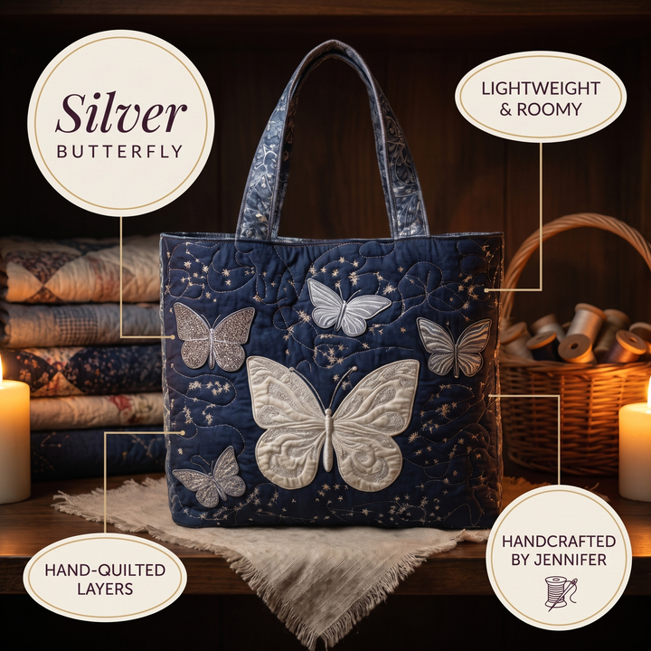 Artisanal Bag - Silver Butterfly 5