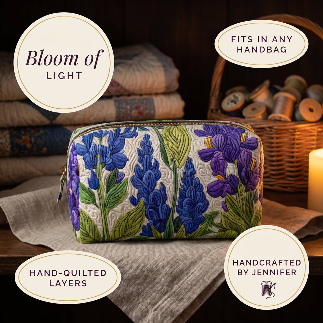 Bloom of Light Quilted Makeup Bag 4