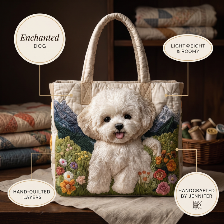 Artisan Quilted Bag - Enchanted Dog 9
