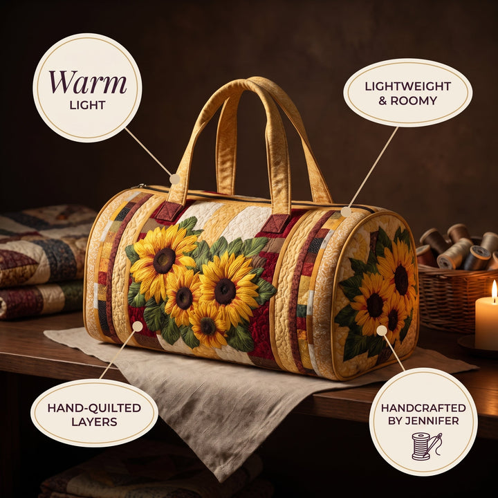 Warm Light Quilted Duffle Bag 4