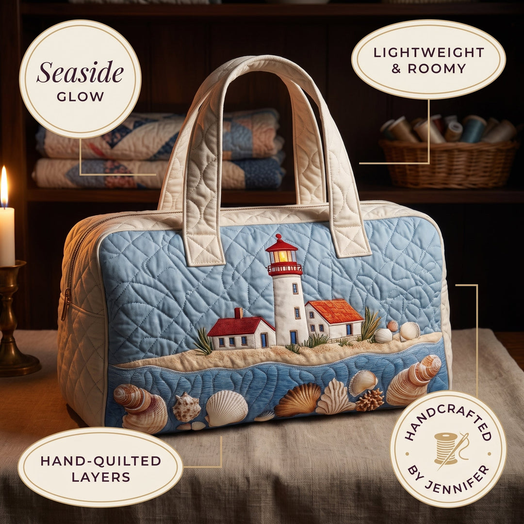 Seaside Glow Quilted Duffle Bag 4