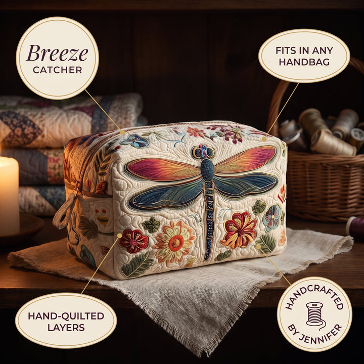 Breeze Catcher Quilted Makeup Bag 4