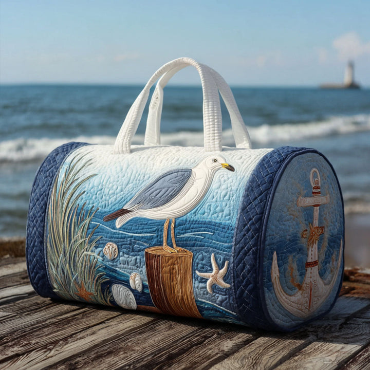Coastal Gull Quilted Duffle Bag 1