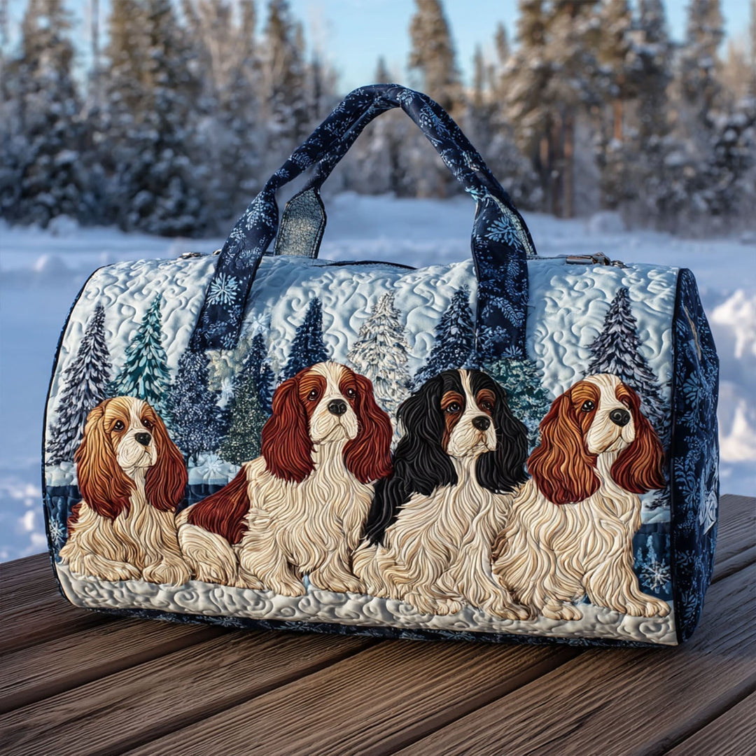 Cuddle Spaniel Quilted Duffle Bag 1