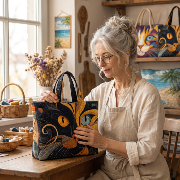 Artisanal Bag - Mystic Cat 9