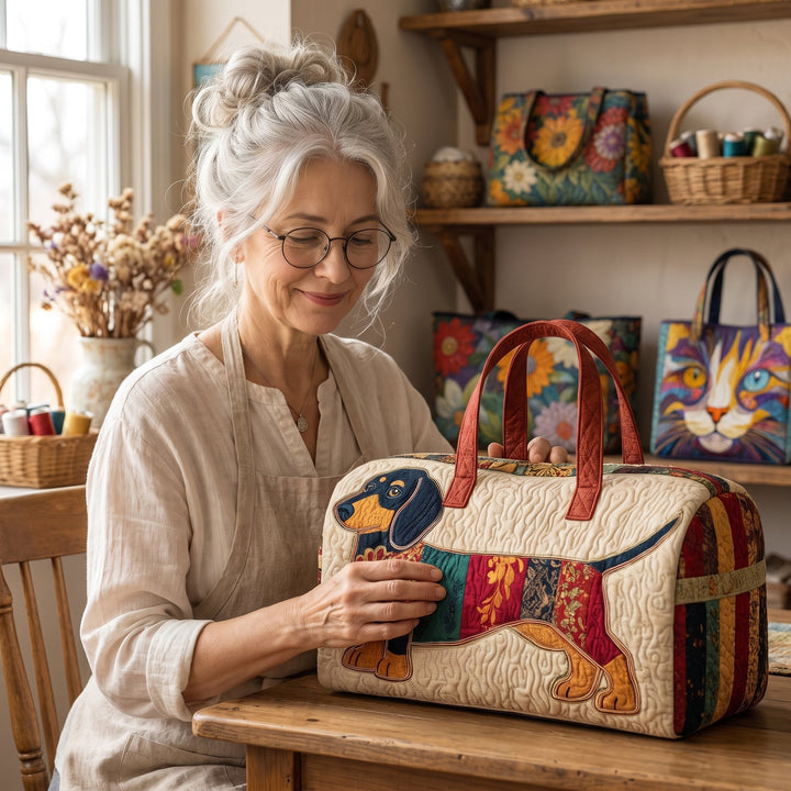 Patch Pup Quilted Duffle Bag 6