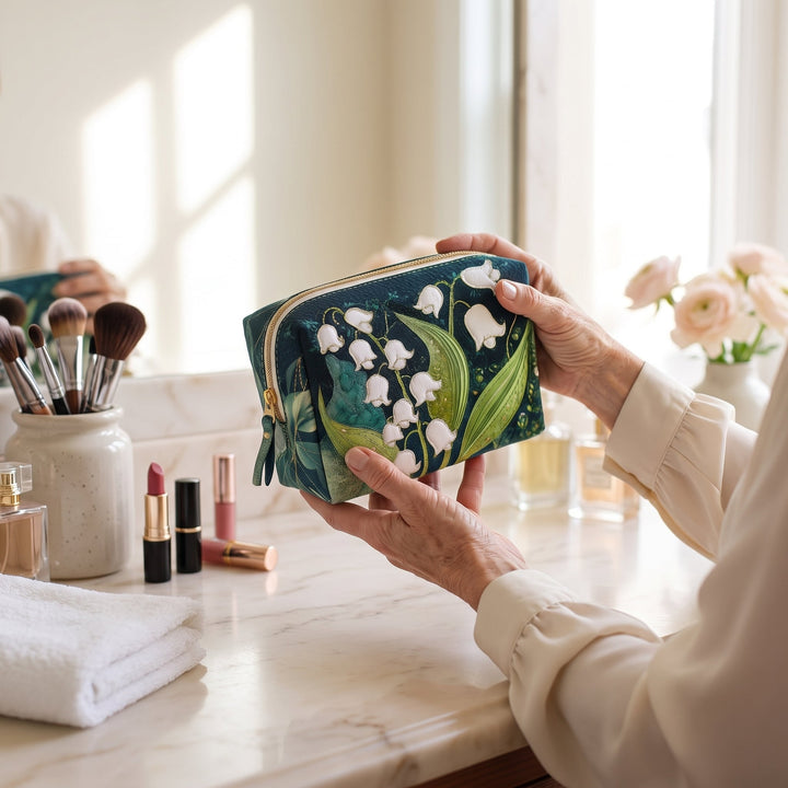 Lily Grace Quilted Makeup Bag 2