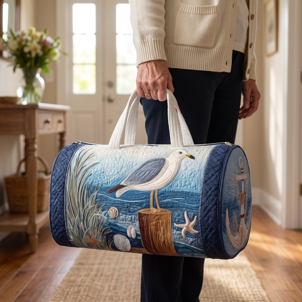 Coastal Gull Quilted Duffle Bag 2